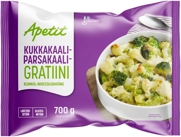 Apetit Kukkakaali-parsakaaligratiini pakaste 700g