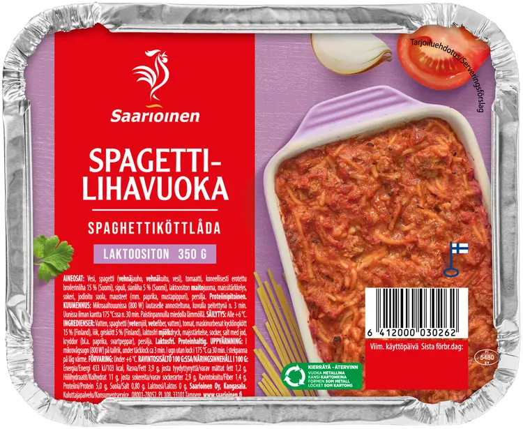 Saarioinen Spagettilihavuoka 350g