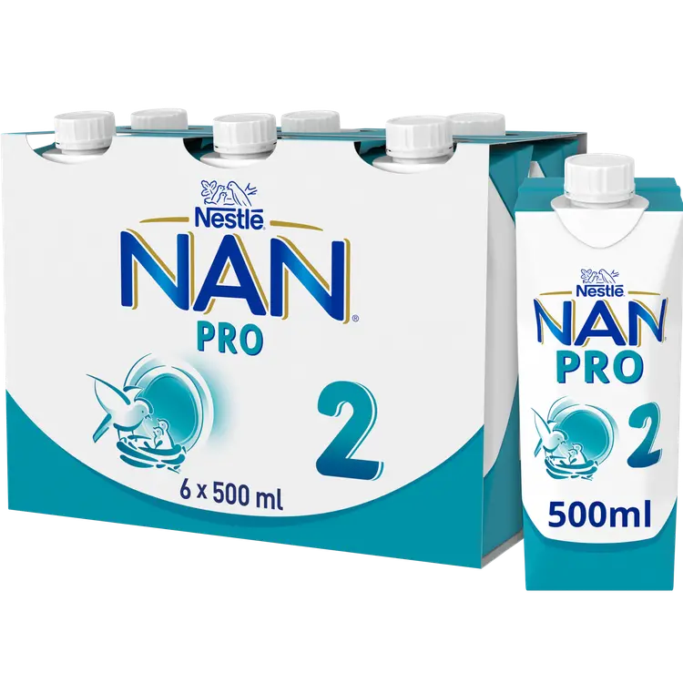Nestlé Nan 6x500ml Pro 2maitopohjainen käyttövalmis vierotusvalmiste