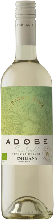 Adobe Sunlight Sauvignon Blanc 8 %, 0,75 l valkoviini lasipullo