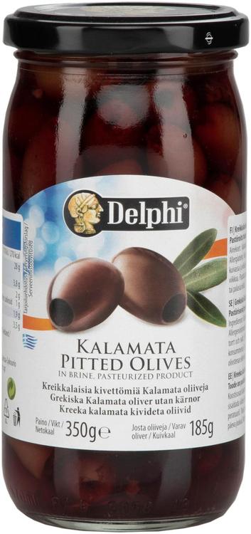 Delphi Kreikkalainen Kalamataoliivi Kivetön 350/185g