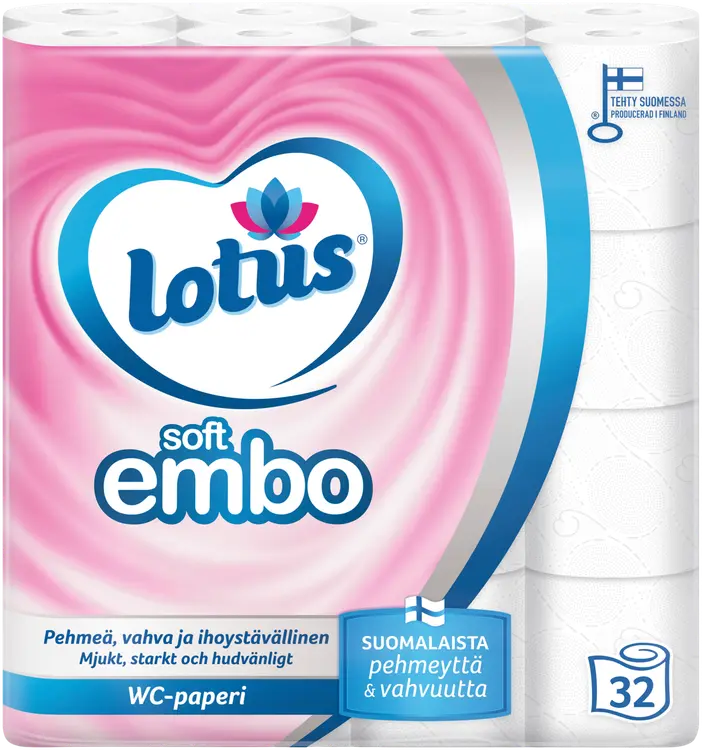 LOTUS Soft Embo wc-paperi 32 rll