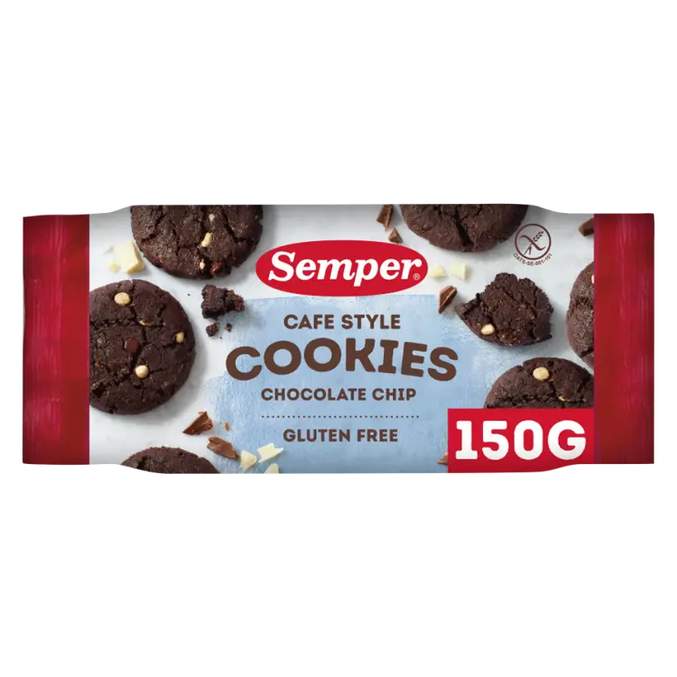Semper gluteeniton Cafe Style Cookies Chocolate, 150g