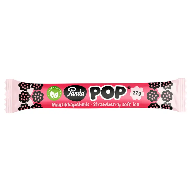 Panda Pop mansikkapehmis täytelakritsipatukka 22g