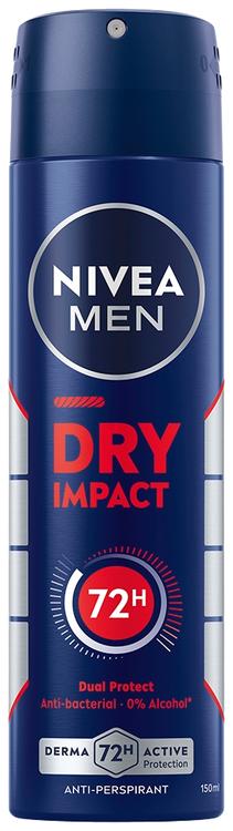 NIVEA MEN 150ml Dry Impact Deo Spray -antiperspirantti