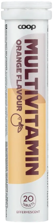Coop Monivitamiini Appelsiini poretabletti 20 kpl