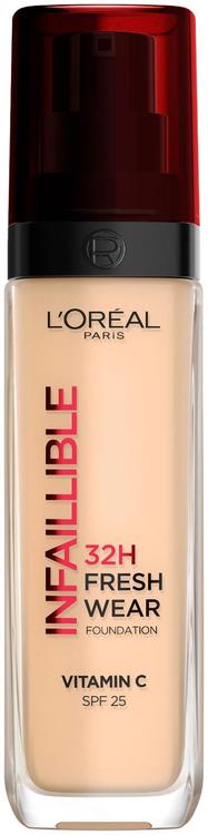 L'Oréal Paris Infaillible Fresh Wear 100 Warm Undertone meikkivoide 30ml