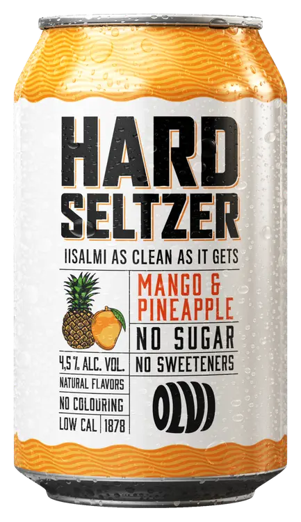 OLVI Hard Seltzer Mango & Pineapple 4,5 % 0,33 l tlk