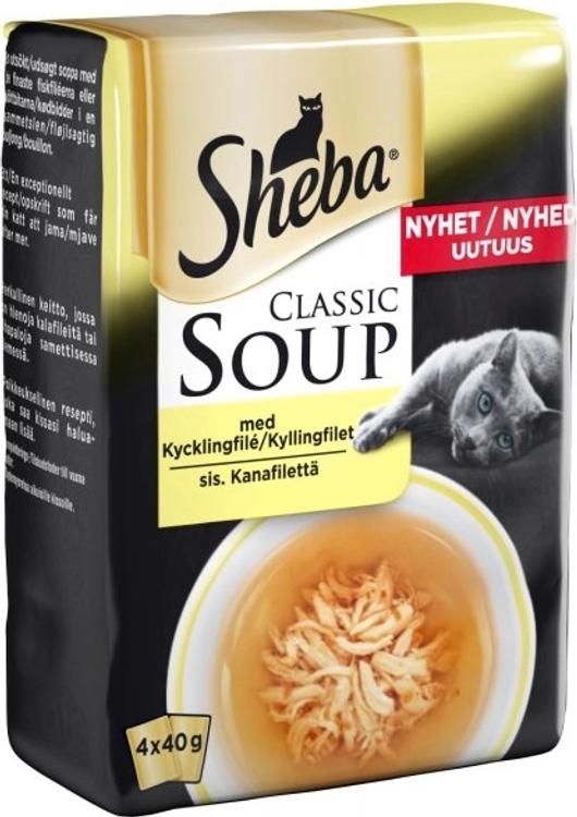 Sheba Soup Kanafilettä liemessä 4x40g