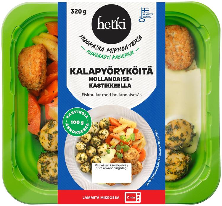 Fresh Hetki Ruokaisa Kalapyöryköitä hollandaisekastikkeella 320 g
