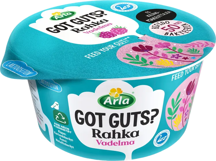 Arla Got Guts? rahka vadelma 150g laktoositon