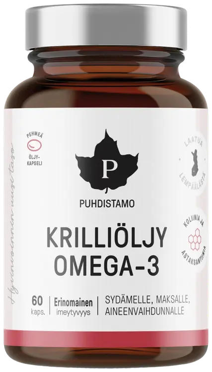 Puhdistamo Krilliöljy Omega-3 60 kapselia