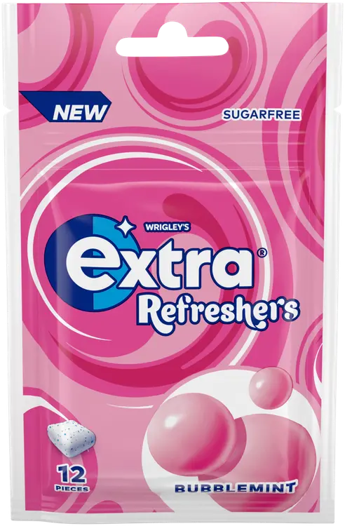 Extra Refreshers Bubblemint purukumi 26g