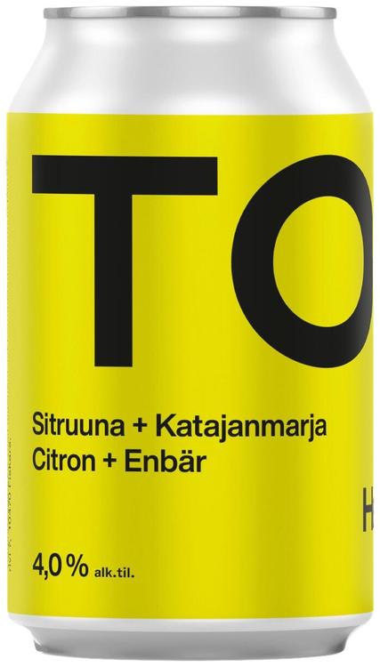 Tosi Hard Seltzer Long Drink Sitruuna-Katajanmarja 4,0% 33cl tölkki