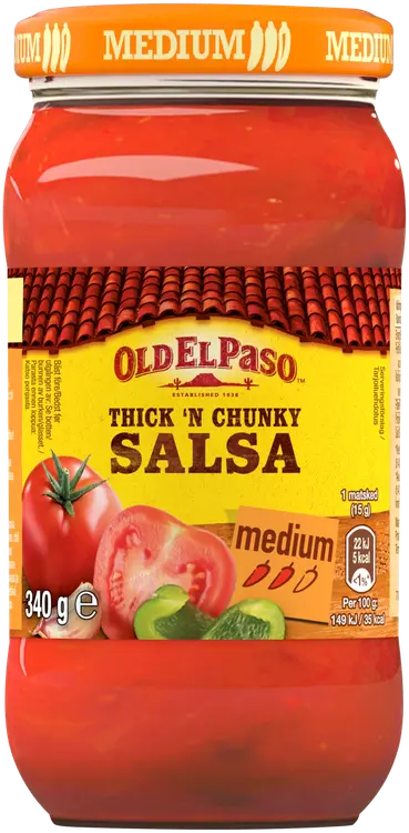 Old El Paso 340g Thick and Chunky Salsa Medium