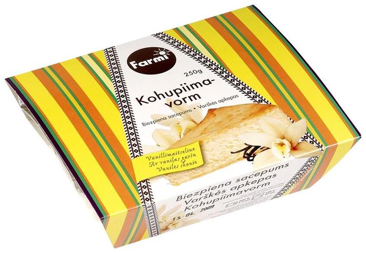 Vanillimaitseline kohupiimavorm, 250 g