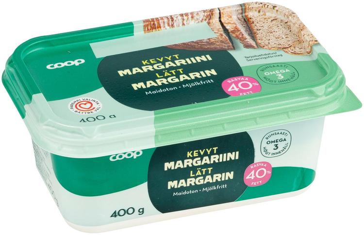 Coop margariin 40%, 400 g