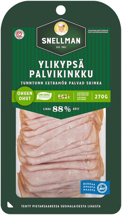 Snellman Ohuen ohut ylikypsä palvikinkku 270g