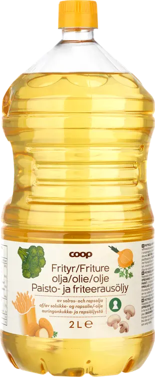 Coop paisto- ja friteerausöljy 2 l