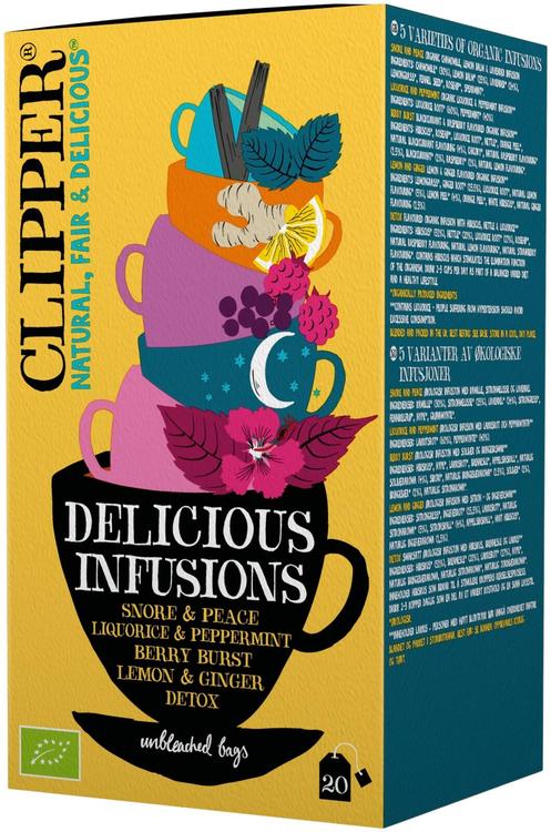 Clipper Delicious Infusions luomuyrttiteelajitelma 20ps