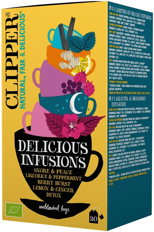 Clipper Delicious Infusions luomuyrttiteelajitelma 20ps