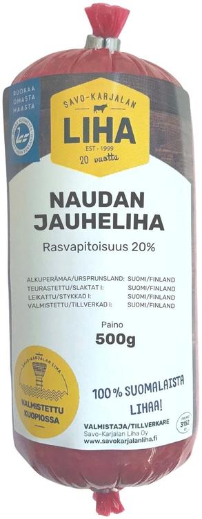 Savo-Karjalan Liha Oy Naudan jauheliha 20% 500g