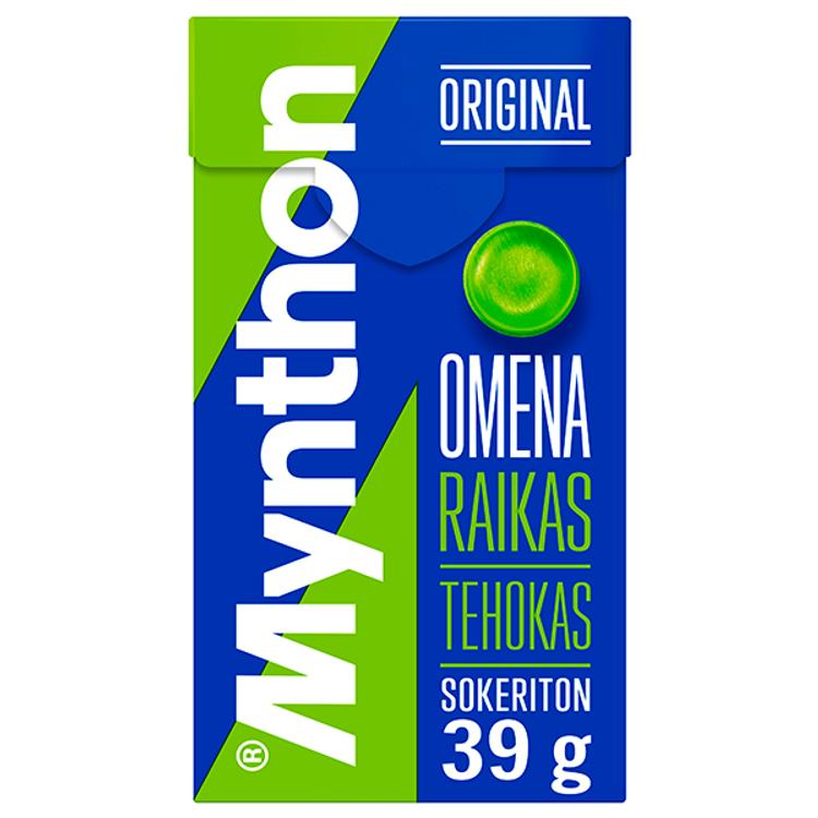 Mynthon Original Omena sokeriton +C kurkkupastilli 39g