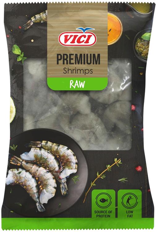 Koorimata tiigerkrevetid 16/20, peata, 300 g