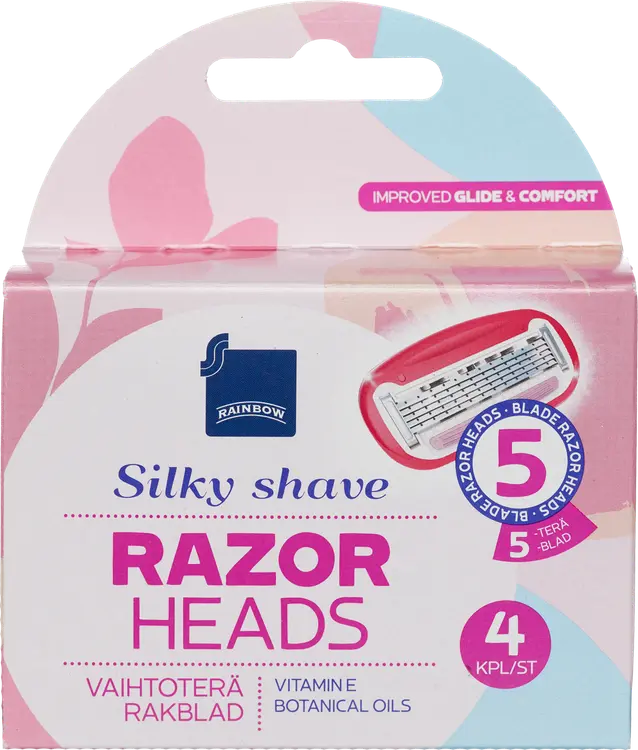 Rainbow 4kpl Silky Shave vaihtoterä 5-teräinen