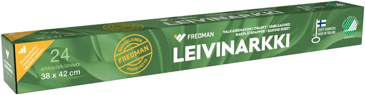 Fredman leivinarkki valkaisematon 38x42cm 24kpl