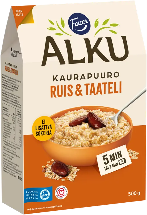Fazer Alku Ruis & taateli kaurapuuro 500 g