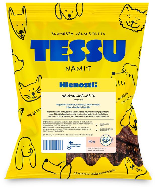 Tessu Hienosti! Naudanlihalastu 180g