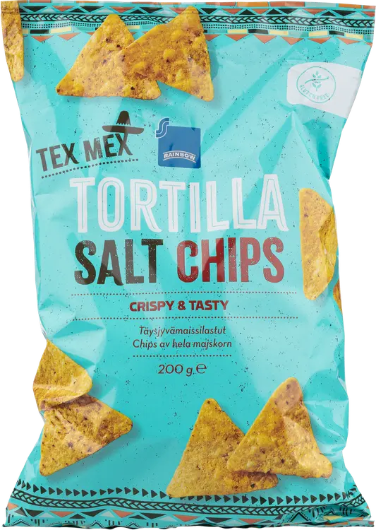 Rainbow 200g tortilla chips natural