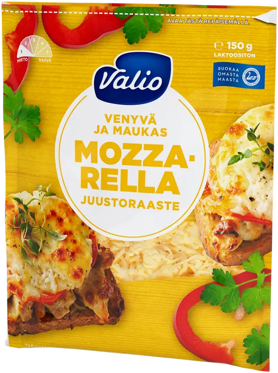 Valio mozzarella e150 g raaste