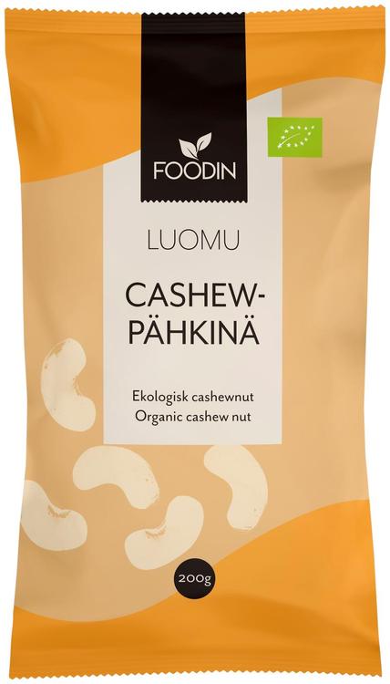 Foodin cashewpähkinä luomu 200g