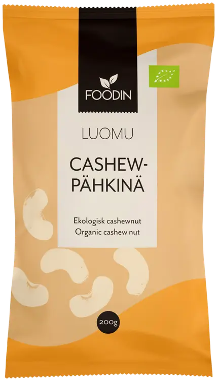 Foodin cashewpähkinä luomu 200g