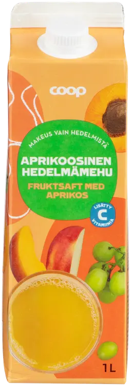 Coop aprikoosinen hedelmämehu 1l