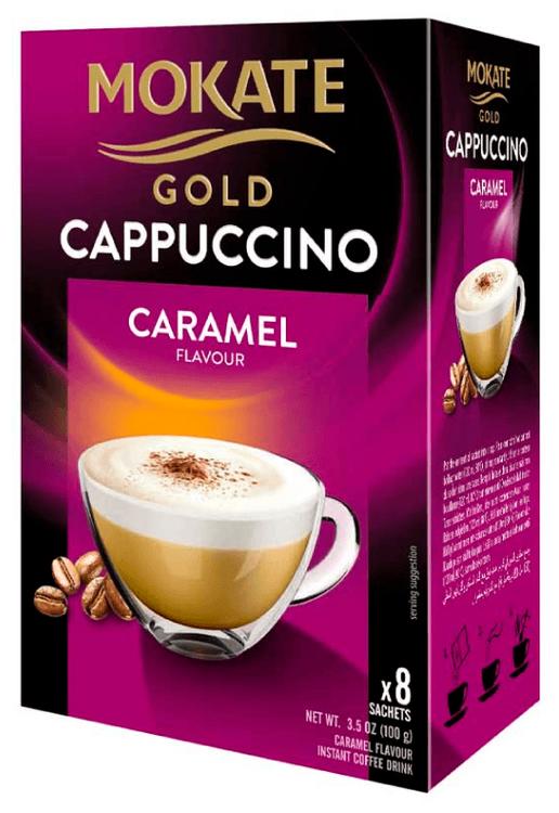 MOKATE GOLD Cappuccino kohvijook karamellimaitseline 12.5g x 8