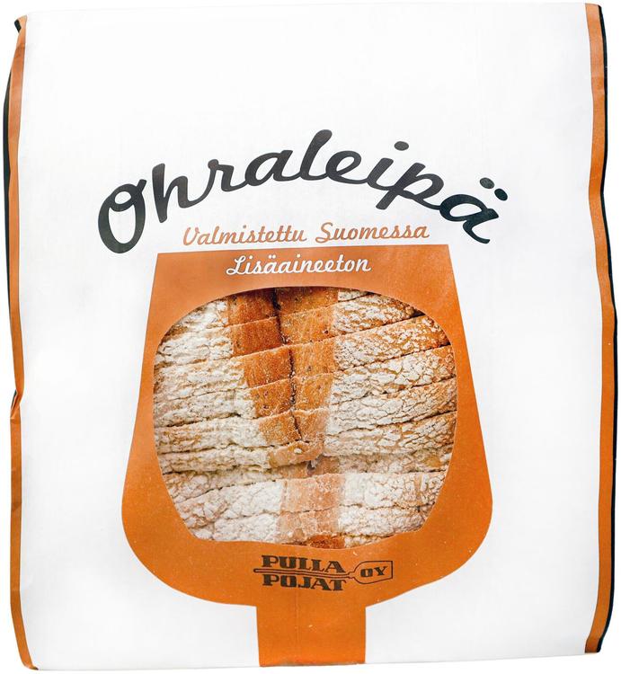 Ohraleipä siivutettu
