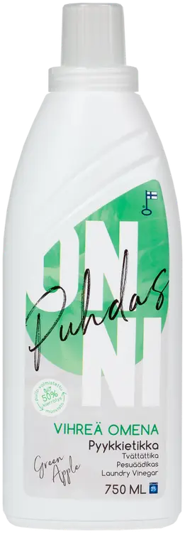 Puhdas ONNI Pyykkietikka Vihreä Omena 750 ML