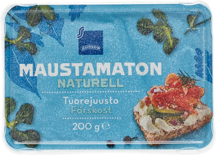 Rainbow 200 g maustamaton tuorejuusto