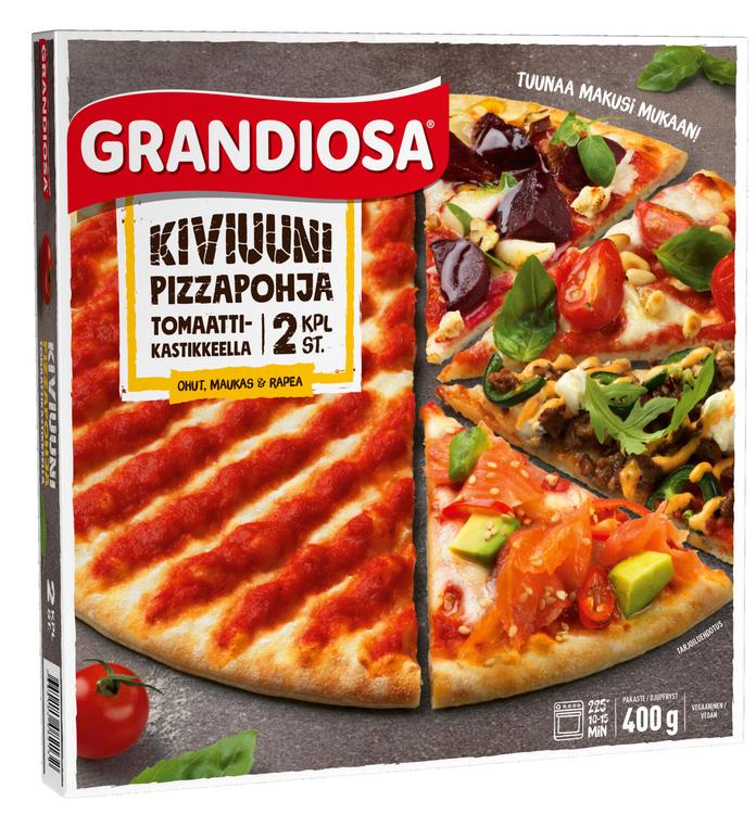 Grandiosa pizzapohja tomaattikastikkeella pakaste 2x200g