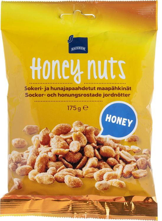 Rainbow 175g Honey Nuts hunajapaahdetut maapähkinät