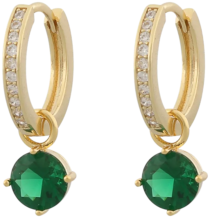 Rola korvakoru round ring ear g/green