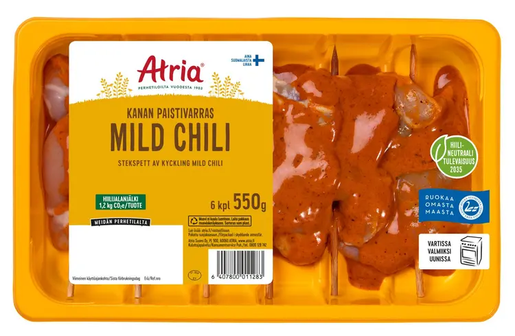 Atria Kanan Paistivarras Mild Chili 550g