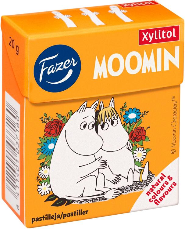 Fazer Fazer Moomin xylitol hedelmäpastilli 20g