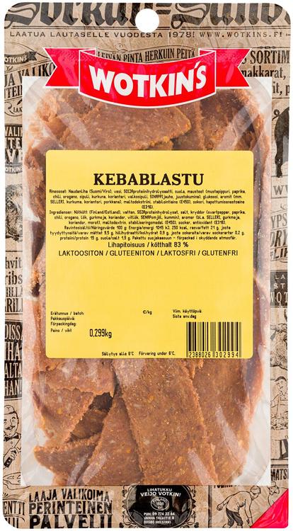 Wotkin´s 250-350g Kebab-lastu