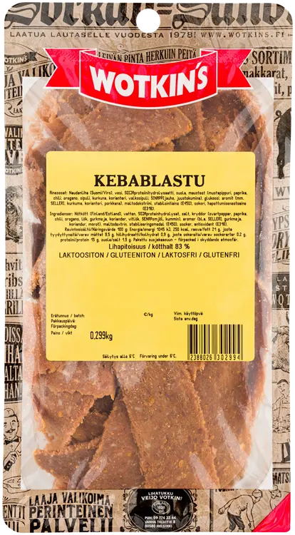 Wotkin´s 250-350g Kebab-lastu