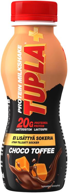 TUPLA+ laktoositon choco toffee protein milkshake 280ml