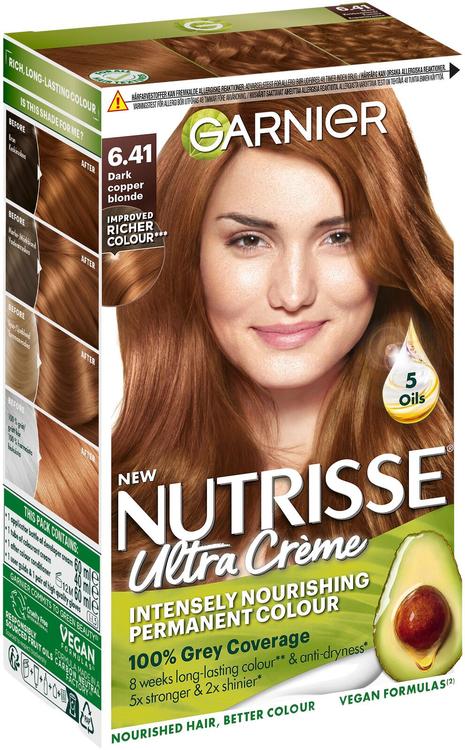 Garnier Nutrisse Ultra Créme 6.41 Dark Copper Blonde Tumma Kuparinvaalea kestoväri 1kpl